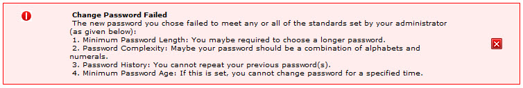 How to change password